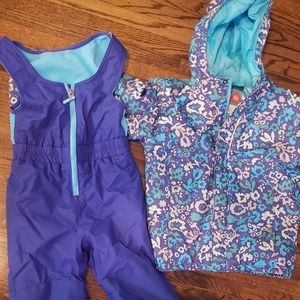 Columbia girls snowsuit 6/7
